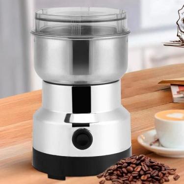 Imagem de Mini Moedor De Café Elétrico Bivolt Ideal Moer Grãos 110V - Correia