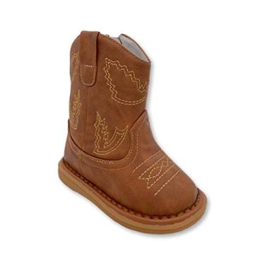 Imagem de Botas infantis Wee Squeak com alças removíveis, Western, 9 Toddler