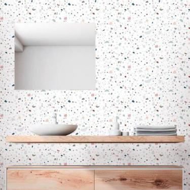 Imagem de Kit 6 Rolos Papel de Parede Geométrico Granilite - Inove Papéis de Par