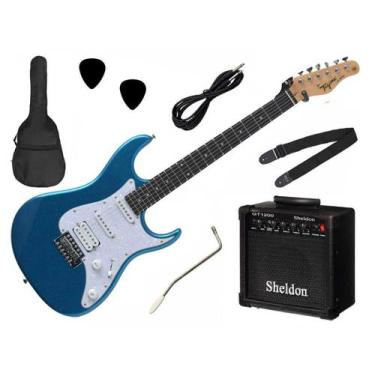 Imagem de Kit Guitarra Tagima TG-520 Woodstock Stratocaster + Amp Sheldon GT1200