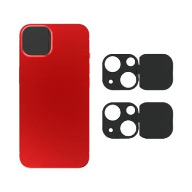 Imagem de EYSOFT Capa de lente de câmera de telefone compatível com iPhone 13/iPhone 13 Mini, protetor de lente de câmera para proteger privacidade e segurança, adesivo forte preto