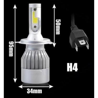 Imagem de Lâmpadas C6 Farol de Carro LED 6000K H1 H3 H4 H7 H11 H13 HB3(9005) HB4