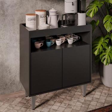 Imagem de Balcão Cantinho do Café Chico Preto G96 - Gran Belo