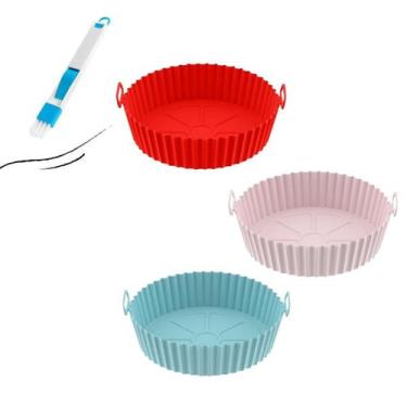 Imagem de Forma Para Airfryer Silicone Cesto Reutilizável Antiaderente - Clink