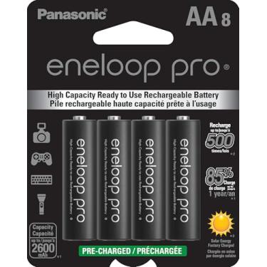 Imagem de Panasonic Eneloop Pro Pilhas AA recarregáveis 2550mAh (cartela c/ 8 unidades)