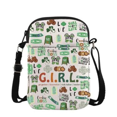 Imagem de TSOTMO Bolsa transversal para escoteiros, presente de líder de escoteiro, presente de aventura para escoteiro, acampamento, caminhada, presente de biscoito, Cruz G.i