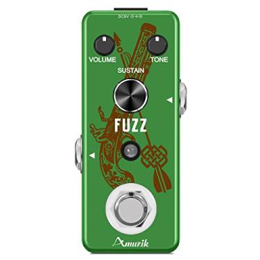 Imagem de Amuzik Pedal Fuzz - Efeitos De Distorção Analógicos Para Guitarra Elétrica True Bypass, Tamanho Mini