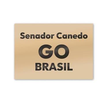 Imagem de Imã de Geladeira Senador Canedo Goiás MDF 8x5 para Lembrar