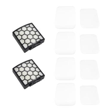 Imagem de Ymimi Filtro de substituição para aspirador vertical Shark NV151 NV150 NV250 ZU102 ZU62 ZU60 NV181 NV255 NV251 ZU62C ZU100 Navigator Swivel Pro Vertical Vacuum (4 filtros de espuma, 2 filtros HEPA)