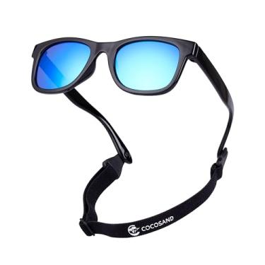 Imagem de COCOSAND Meninas Óculos de Sol para Bebês com Alça, Armação Flexível Polarizada para Crianças Recém-Nascidas, e de 0 A 24 Meses