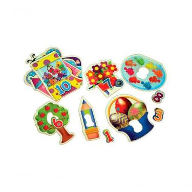 Imagem de Brinquedos Educativos - Quebra Cabeça 1 Ao 10 20 Peças