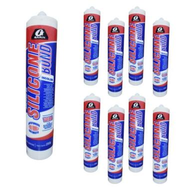 Imagem de Kit 9 Silicones Incolor Acético Garin 250g -alta Qualidade