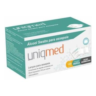 Imagem de Álcool Swab Uniqmed - 100 Unidades