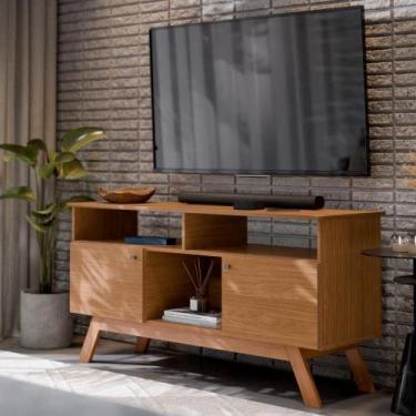 Imagem de Rack para TV 3 Nichos Bilbão Nature - CASA H