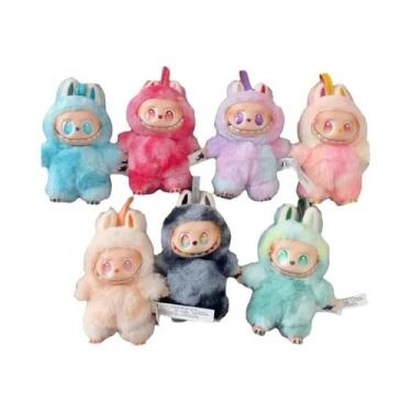 Imagem de 3a geração LABUBU bolha cega caixa boneca de pelúcia vinil bonito chav