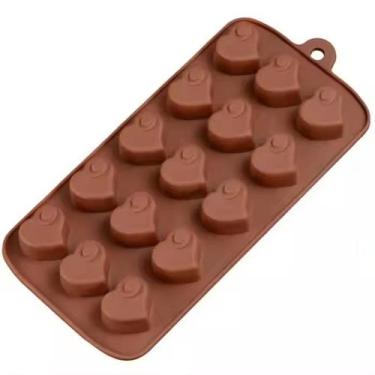 Imagem de Molde Silicone Chocolate Bombom Coraçao Recheio Licor  22cm - LUYKE