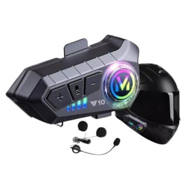 Imagem de NOVAVIDA, Fone de Ouvido Bluetooth Para Capacete HeadSet Sem Fio À Prova D'água Redução de Ruídos