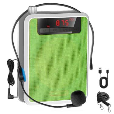 Imagem de lotmusic Amplificador De Voz, Mini Microfone Portátil Profissional Lotmusic, Alto-Falante, Fone Ouvido Com Fio Recarregável, Pessoal Para Professores, Salas Aula, Reuniões Ao Ar Livre, Guias Turísti