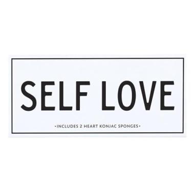 Imagem de Bella Sleep + Spa Conjunto de esponja Konjac coração esfoliante desintoxicante, 2 peças, amor próprio