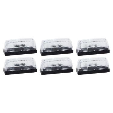 Imagem de 6 Lanterna De Teto Topo De Furgao Baú Gf0212cr