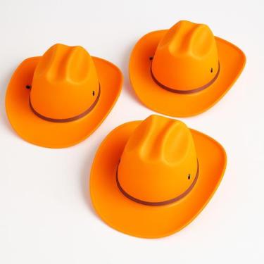 Imagem de Kit 3 Chapéu Cowboy em E.V.A - Festas e Fantasias, Laranja
