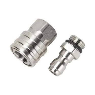 Imagem de Kit Adaptador De Conexão Rápida M14 Para 1/4" Para Pistola De Lavadora