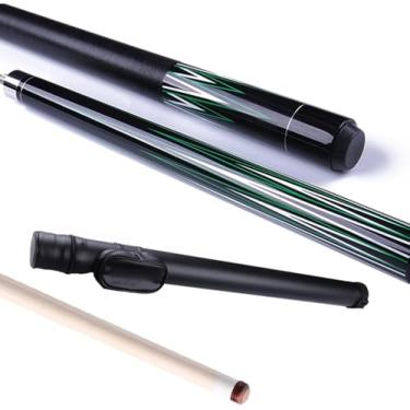 Imagem de Tacos De Bilhar Para Homens Profissional, Taco De Sinuca, Cabeça De Taco De 13mm, Maple Duro Canadense, 1/2 Split, Fácil De Transportar, Bastão De Bilhar Para Bar Ho, Aurora, 13mm