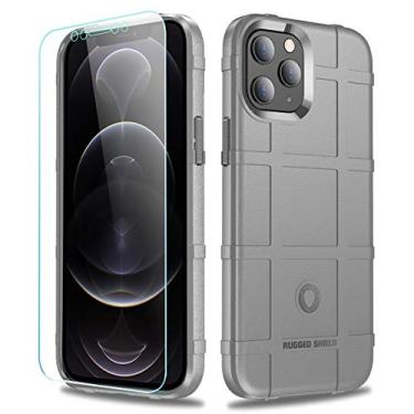 Imagem de LABILUS Capa para iPhone 12 Pro Max, (Série Rugged Shield) Capa protetora tática de TPU grossa sólida para iPhone 12 Pro Max (6,7 polegadas) - cinza concreto