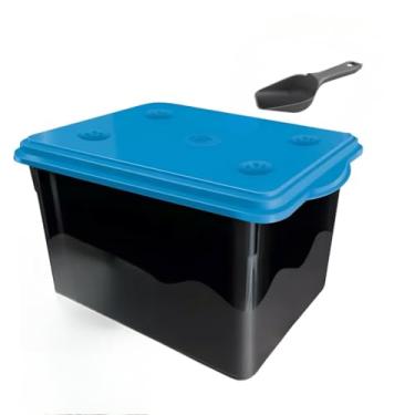 Imagem de Container Porta Ração 10KG + Pá Dosadora Com 20 Litros(AZUL)