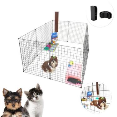 Imagem de Cercadinho 10 Painéis 60x80cm Modular Cerca Aramada Segurança e Pratic