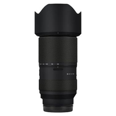 Imagem de Adesivo de câmera antiarranhões com tampa de lente película protetora decalque protetor de corpo para Tamron 50-300 mm F4.5-6.3 adequado para Sony Mount 50 300 (preto fosco)