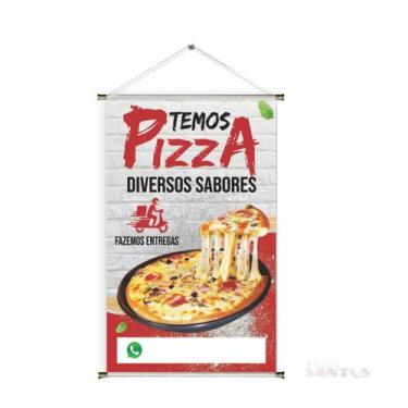Imagem de Banner pronto Pizza BA 283 medida 45x70 cm arte pronta