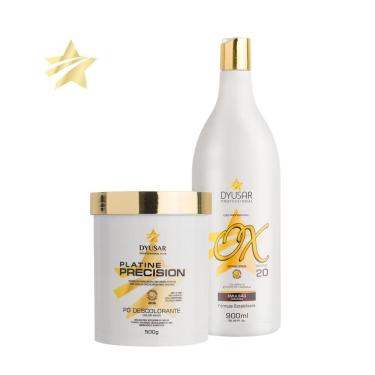 Imagem de Kit Descoloração Profissional Pó Descolorante E Ox 20 Dyusar