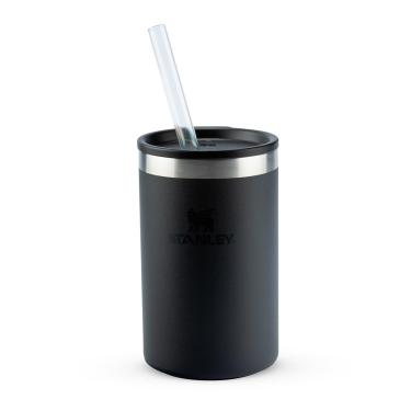 Imagem de Stanley - Can Cooler com tampa e canudo, copo térmico de 296 ml para manter as bebidas em lata geladas, Black