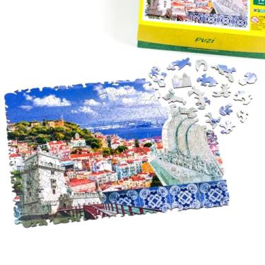 Imagem de Quebra-Cabeça de Madeira Lisboa - Puzi (Com Peças Especiais)