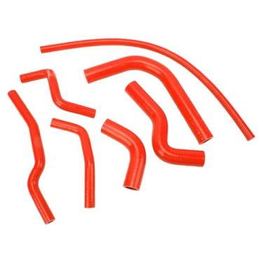 Imagem de Mingzhe Mangueira de Líquido de Arrefecimento do Radiador de Silicone Kit de Tubulação Resistente Ao Calor Adequado para Samurai 1986-1995 (Vermelho)