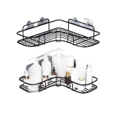 Imagem de Kit 2 Suporte De Parede Com Adesivo Sabonete Shampoo Condicionador E Cozinha E Lavanderia(KIT 2 CANTO)