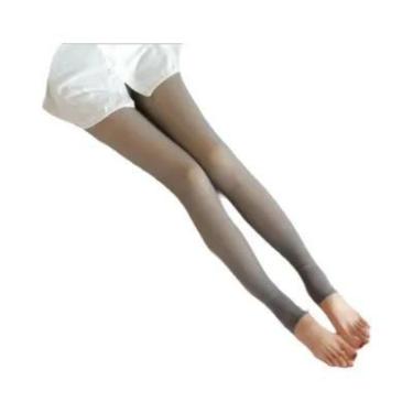 Imagem de Meia-calça Térmica Grossa Feminina Cintura Alta Quente Translúcida Leg