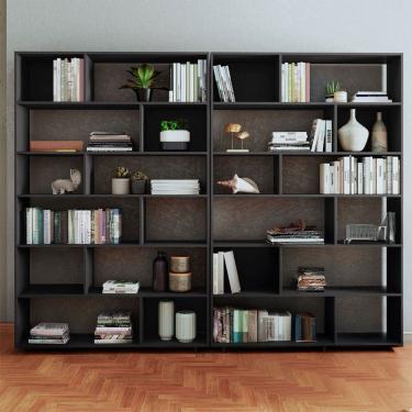 Imagem de Estante para Livros 10 Prateleiras Preto Bke 26 - Brv