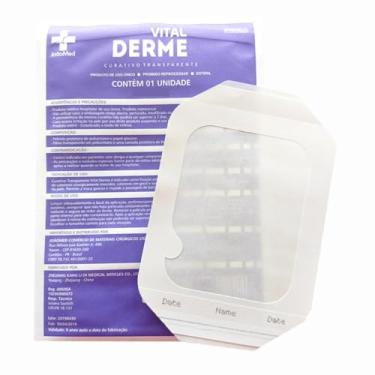 Imagem de Curativo Filme Transparente 6CM X 7CM VITAL DERME | Kit com 50 Unidades