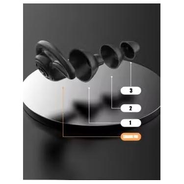 Imagem de Protetor Auricular de Silicone, Tampões de Ouvido para Natação e Sono, Branco