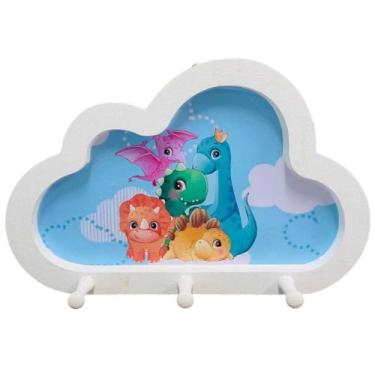 Imagem de Cabideiro Infantil Nuvem Dino Baby Juntos - Senior, Branco
