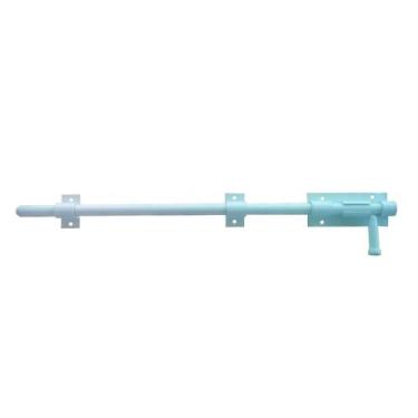 Imagem de Ferrolho Trinco Jumbo Porta Portão Alumínio Branco - 40cm - KMP