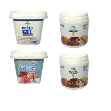 Imagem de Sorvete Kit Fazer Em Casa Emulsificante, Base, Liga Neutra - Du Porto,