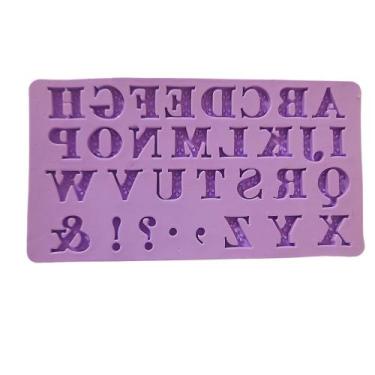 Imagem de F1198 molde de silicone alfabeto confeitaria biscuit - confeitaria dos