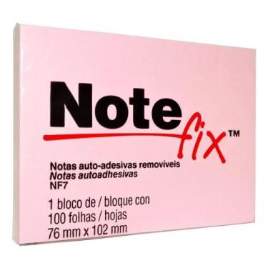 Imagem de Bloco adesivo 76x102 100 fls Note Fix 3M, Rosa
