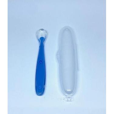 Imagem de Colher de silicone bebê Anatômica Introdução Alimentar - 3DS PRESENTES