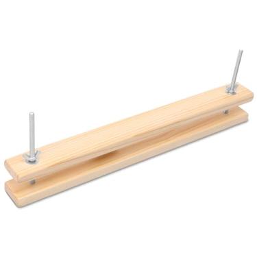 Imagem de ZJRDYYK Prensa de livros, prensa de encadernação de madeira para entusiastas de artesanato, ferramenta de encadernação portátil e feita à mão (M)