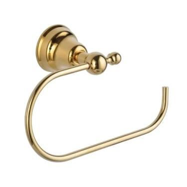 Imagem de Acessórios de banheiro de latão dourado, prateleira porta-papel, porta-toalhas, saboneteira, toalheiro, gancho de vidro, ferragens opcionais, anel de toalha