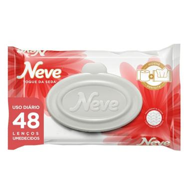 Imagem de Lenço Higiênico Umedecido Neve Wipes Toque da Seda 48 unidades